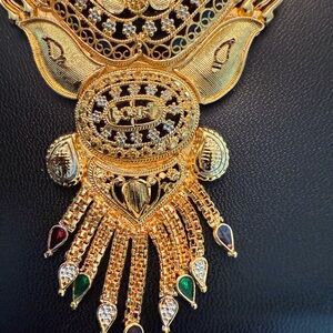 Ornate Gold and Multicolor Necklace